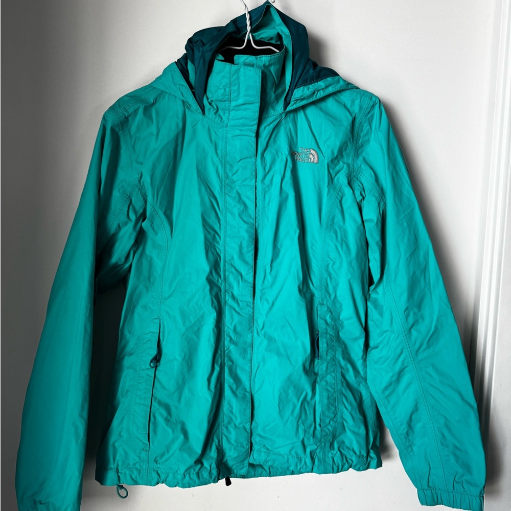 The North Face Teal and Black Jacket
